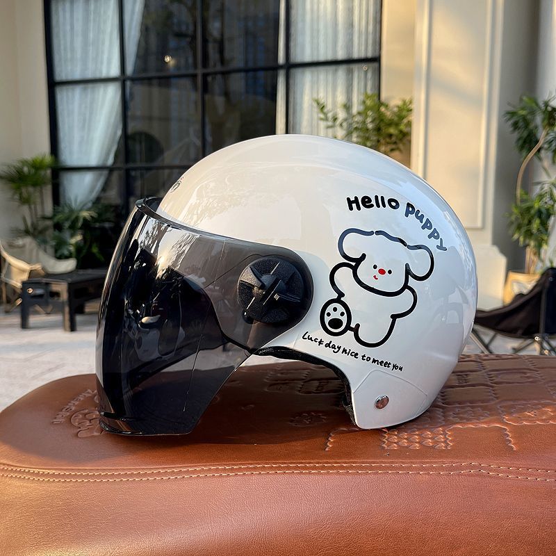 3C Certified Electric Motorcycle Helmet Summer Sunscreen Half Helmet