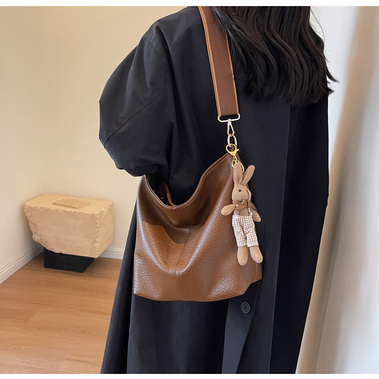 Borsa a secchiello donna grande capacità borsa a tracolla_voghion.com