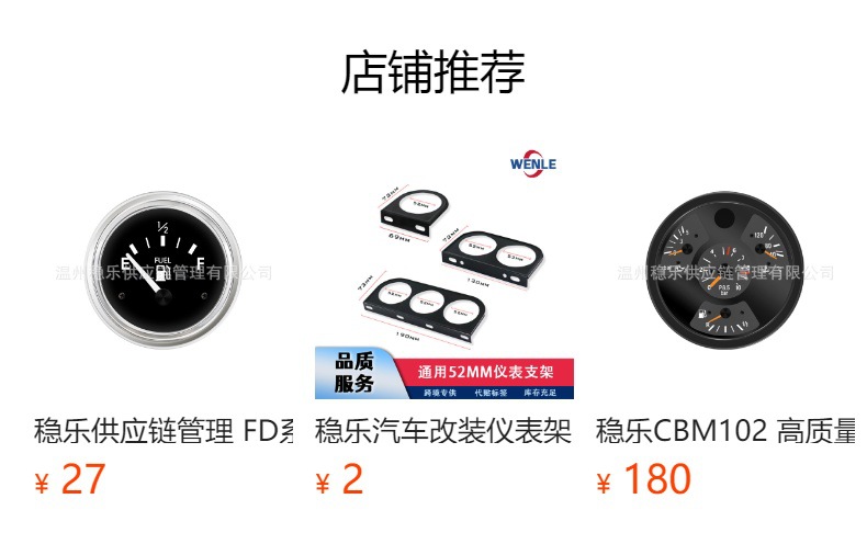 Universal Pointer Fuel Gauge with Oil Float 52mm Gam-G3100 Car Modification Precision Fuel Meter