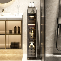 衛生間置物架廁所夾縫收納櫃浴室小推車收納架落地縫隙馬桶邊王金