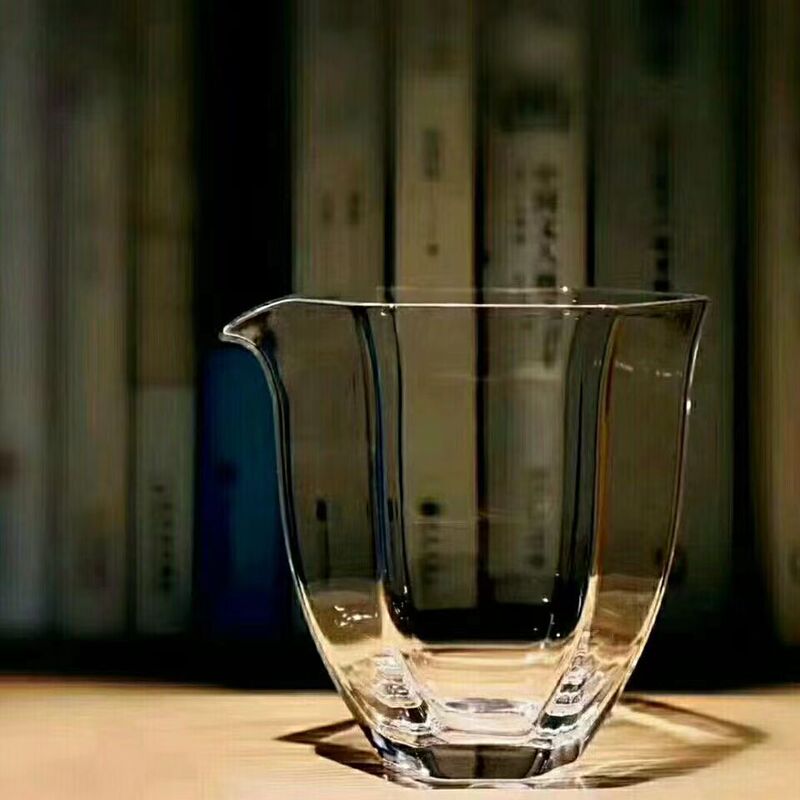 Japanese-style heat-resistant glass hexagonal uniform Cup fair Cup exported to Japan borosilicate glass tea Sea Japanese-style heat-resistant glass hexagonal uniform Cup fair Cup exported to Japan borosilicate glass tea Sea