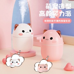 Mini humidifier new pet USB desk office silent bedroom fog rainbow light gift wholesale hot sale