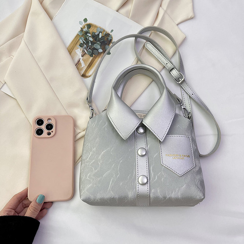Woman bags 2024 new Korean style personal creative top-handle bag for women crossbody small clothing tote bag