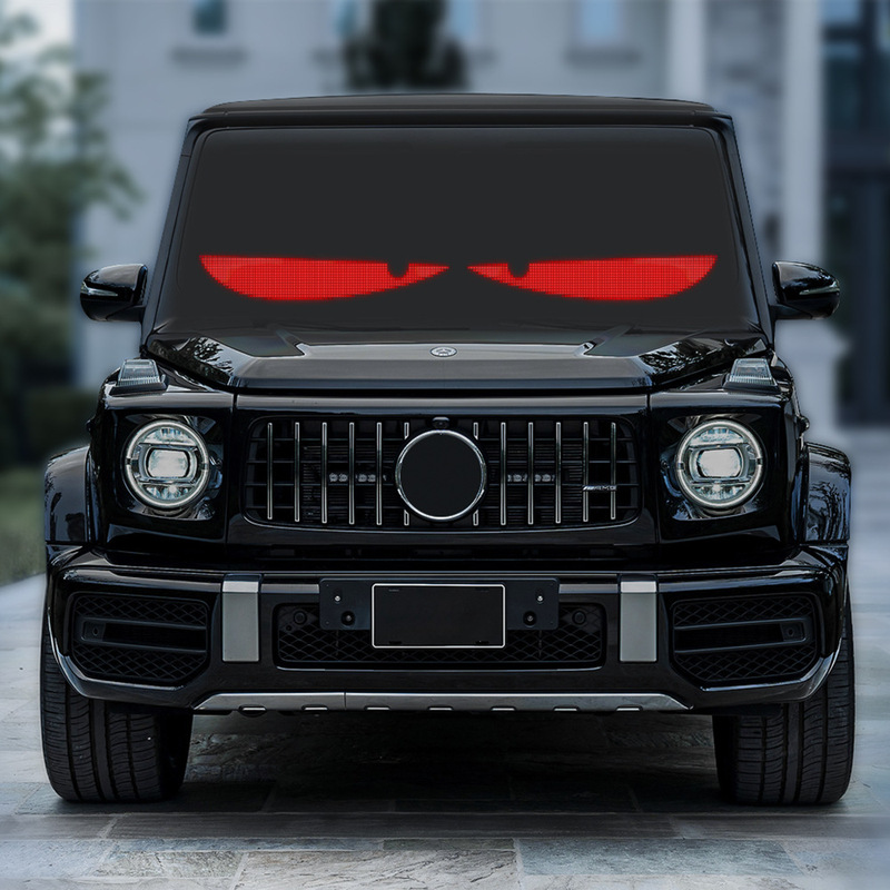 クロスボーダー LED 車ソフトスクリーン USB 車柔軟な広告スクリーン APP Bluetooth ウィンドウガラス悪魔の目ソフトスクリーン|undefined