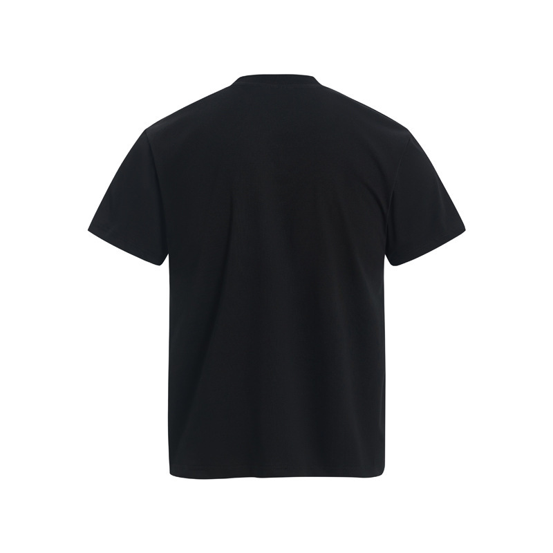 ナショナルトレンドヒップホップコントラストカラービッグレタープリント半袖Tシャツメンズ夏アメリカントレンディブランドカジュアル万能ラウンドネックトップ|undefined