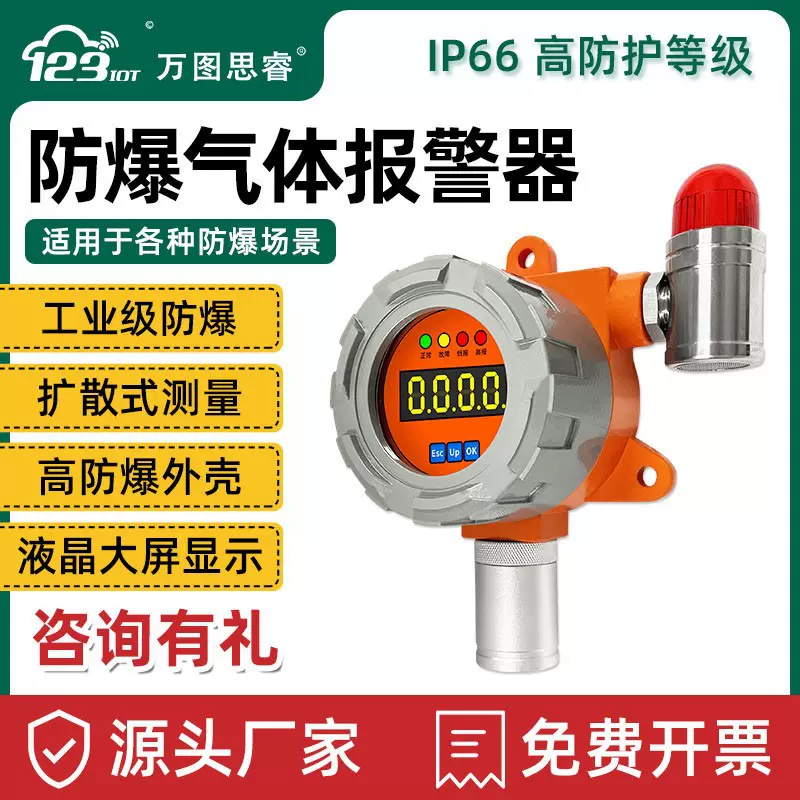 工业可燃气体报警器天然气甲烷探测硫化氢气氯探头泄漏检测仪IGD