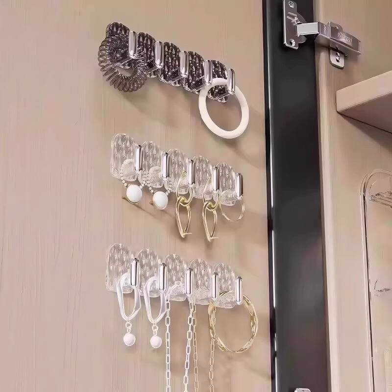 Mini Hooks for Cabinets, Detachable, No-Drill, Adhesive Wall-Mounted Hooks for Storage Behind Doors Mini Hooks for Cabinets, Detachable, No-Drill, Adhesive Wall-Mounted Hooks for Storage Behind Doors