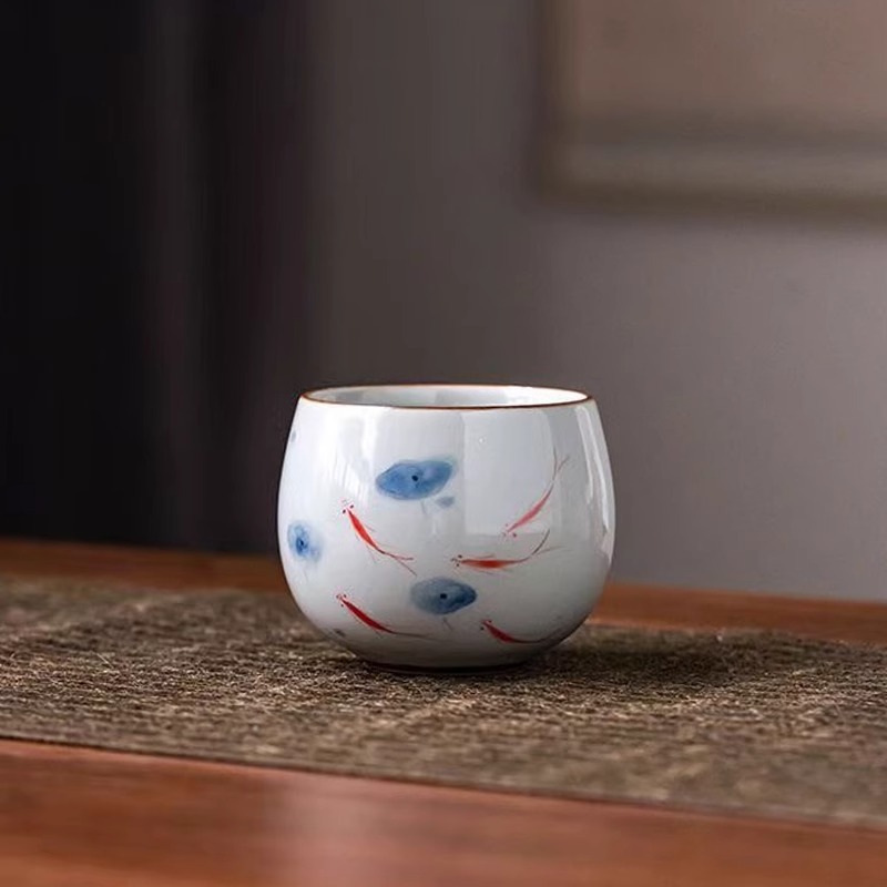 书仙笙 Ceramic retro tea cup, tea set, hand painting
