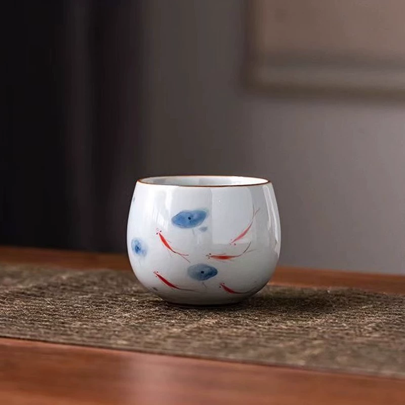 Ceramic retro teacup ручная роспись