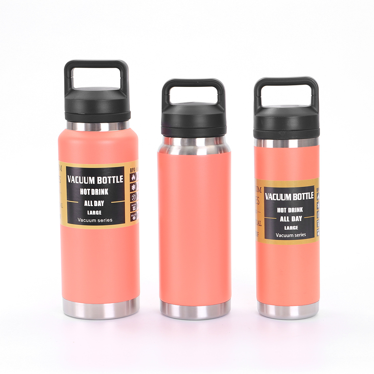 Vaso Aislado Estilo Yeti, Gran Capacidad, Acero Inoxidable 304, Botella de Agua Deportiva Portátil, Apta para Ciclismo y Senderismo al Aire Libre.