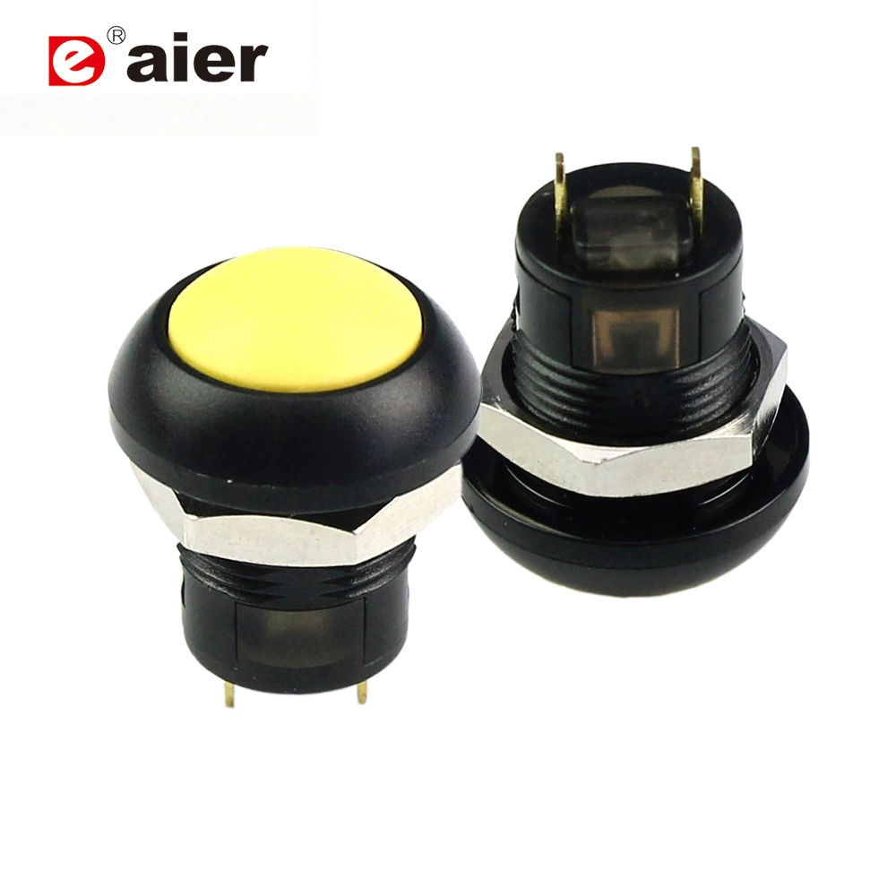 DS-12B-L Водонепроницаемый кнопочный переключатель IP67 самоблокирующийся кнопочный переключатель с круглой головкой 2 фута сварочный кнопочный переключатель