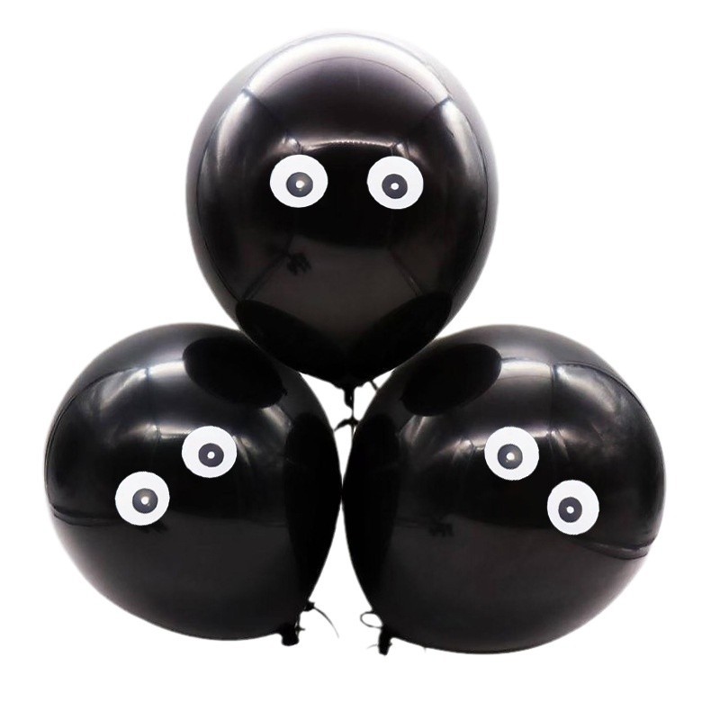 5 pulgadas de impresión de globo de ojos superiores animales pulpo pequeño globo de ojos redondo props de decoración de fiesta de Halloween