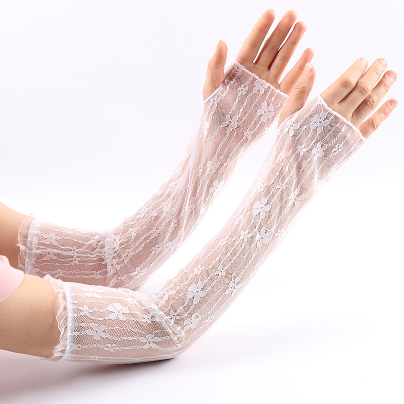 Lace Gloves Women's Half-finger Sunscreen Long Elastic Thin Sleeve Women's Arm Sleeve Lolita Lolita Hand Sleeve Lace Gloves Women's Half-finger Sunscreen Long Elastic Thin Sleeve Women's Arm Sleeve Lolita Lolita Hand Sleeve
