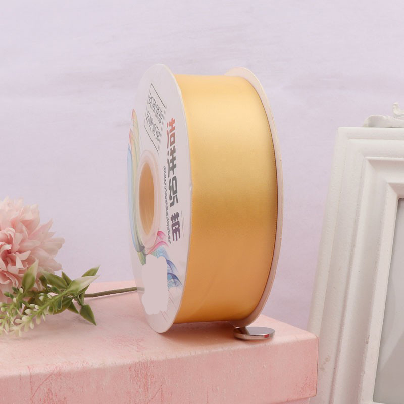 Cinta de satén de doble cara de 4 cm para manualidades, cinta de poliéster, cinta para flores, cinta de seda, cinta para decoración de pasteles, cinta para cajas de regalo, accesorios para el cabello, lazos para regalo image 39