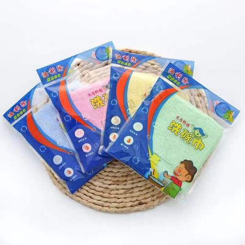 Factory source wholesale oil-resistant dishwashing cloths, non-oily dish towels, wiping cloths, kitchen towels, water-absorbent bowl scrubbing cloths