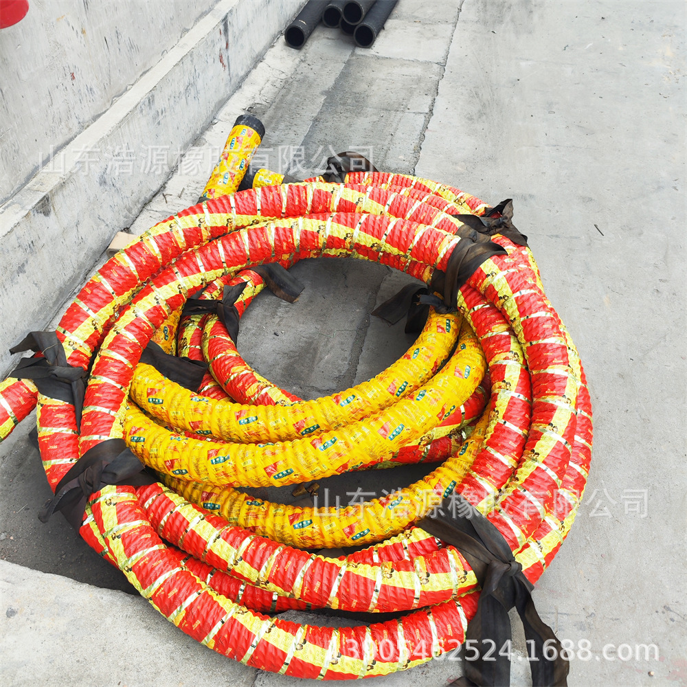 耐磨吸排砂橡胶管河道清淤输送砂石料高强度耐磨橡胶钢丝软管