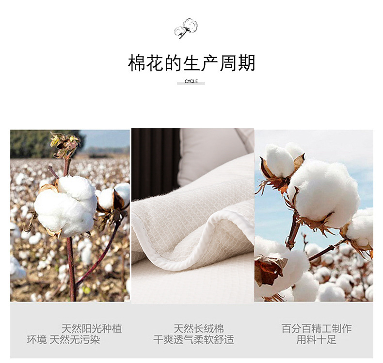 Xinjiang Baumwollbettdecke verdickt Baumwolldecke Herbst-Winter Decke Wärmeschutzdecke Einkern Single Long Staple Cotton Füllung Matratzenauflage Bettunterlage Baumwollpolster