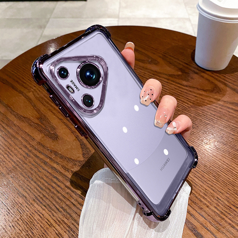 Funda protectora transparente galvanizada para Huawei P70 con airbag en las cuatro esquinas, anticaídas, Magic7, NOVA13PRO, nueva