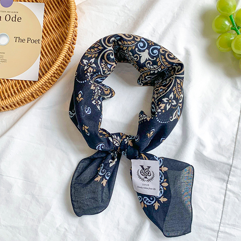 70*70 algodón suave y lino agradable para la piel transpirable 100% algodón protector del cuello bufanda cuadrada pañuelo todo fósforo nuevo bufanda bufanda de seda mujer