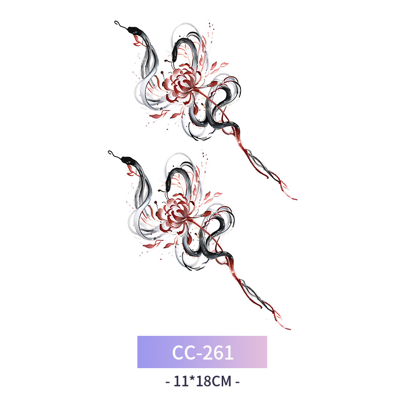 Transfronterizo en stock al por mayor de halloween colorido mariposa tatuaje pegatinas simulación sangrienta cicatriz pegatinas divertidas pegatinas impermeables