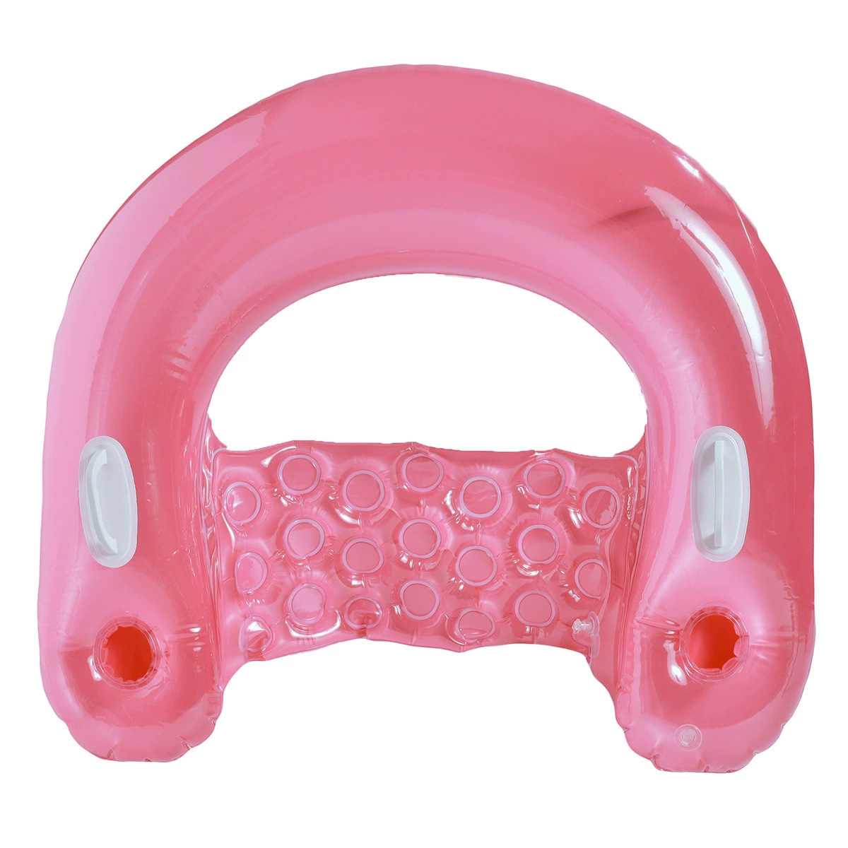 로즈 레드 U자형 라운지 의자