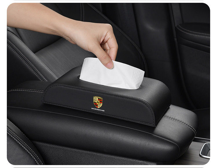 For Audi car tissue box A4L/A6L/Q5L/A3A7Q5/A8/Q7Q3 storage leather light luxury