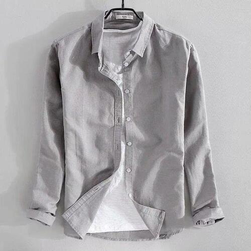Men's Autumn New Korean Style Trendy Knit Shirt Loose Casual Simple Pure Color Fashion Jacket In Stock