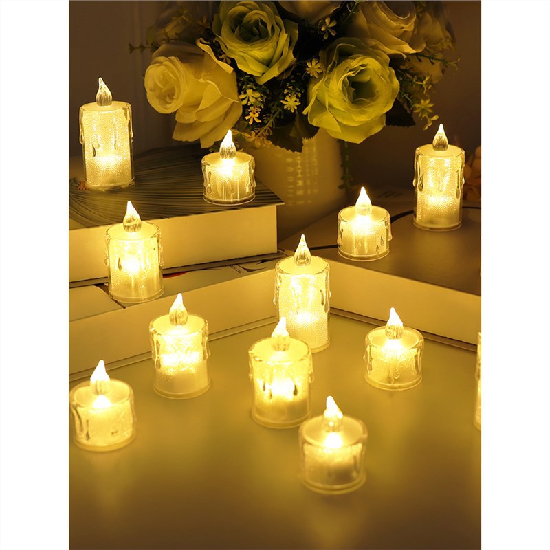 LED electronic candle light romantic birthday proposal creative decoration layout scene candlelight small night atmosphere lantern