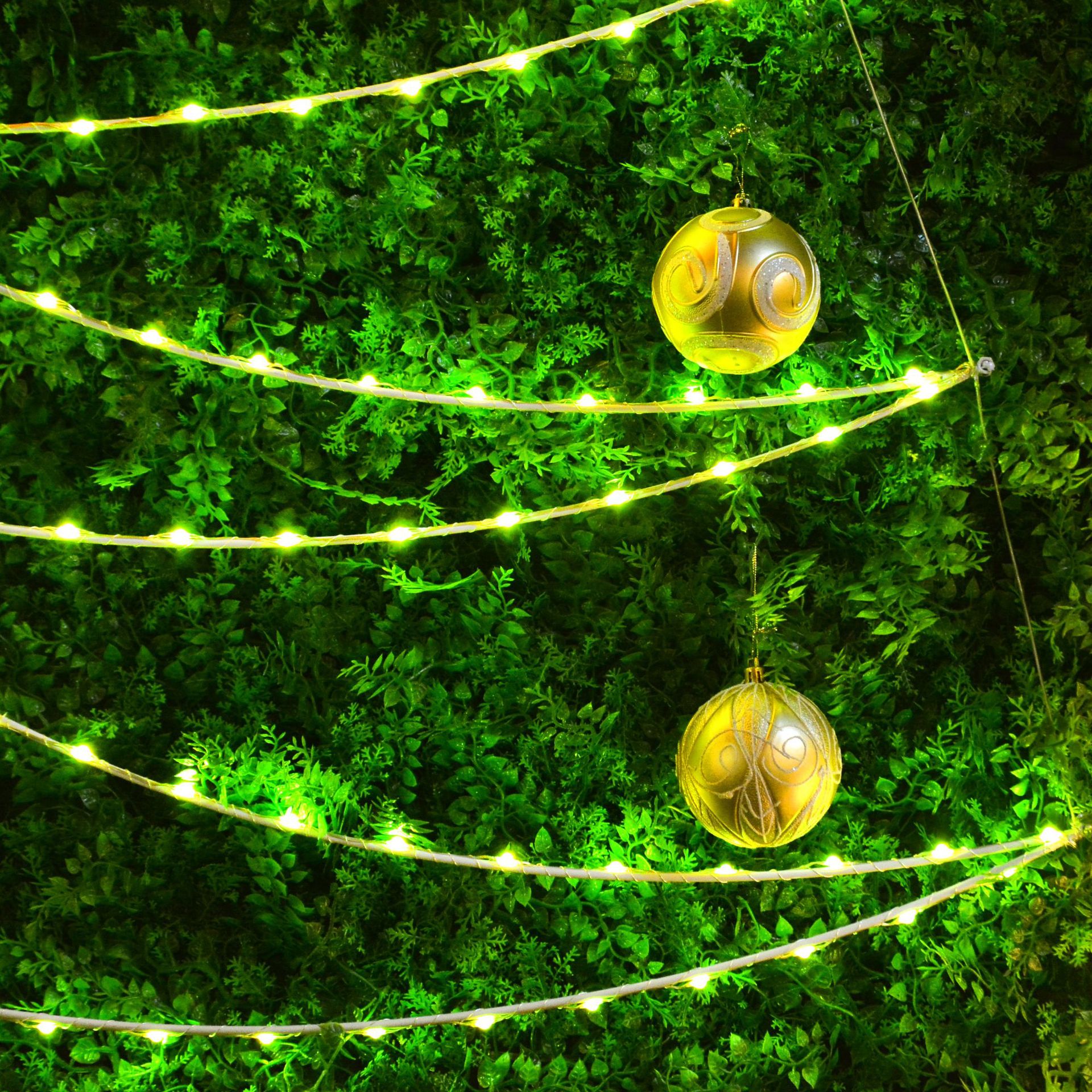 厂家直销LED装饰灯串 星星圣诞树RGB氛围灯串 圣诞树五角星灯串