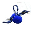 Rex Rabbit Ball Ball Car Buckle Pendant Women's Big Brand Satis Satis Skin Scarf Mao Boat Buckle Buckle Baste