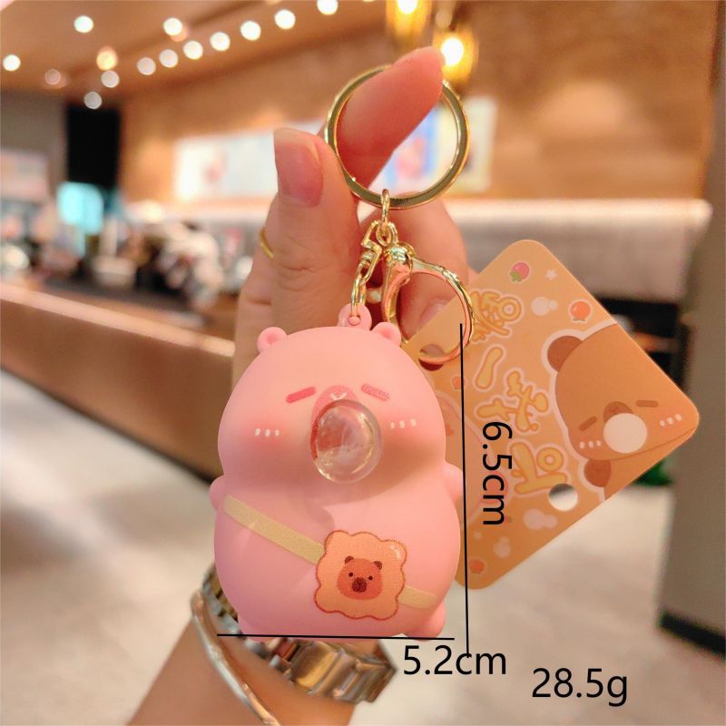 34g Weight Bag Pendant, Keychain Classification 1 Piece Quantity Casual, Holiday Occasion PVC Material Cartoon Character Pattern Unisex Gender Cute Style 1 Piece Cute Cartoon Character PVC Unisex Bag Pendant Keychain 无