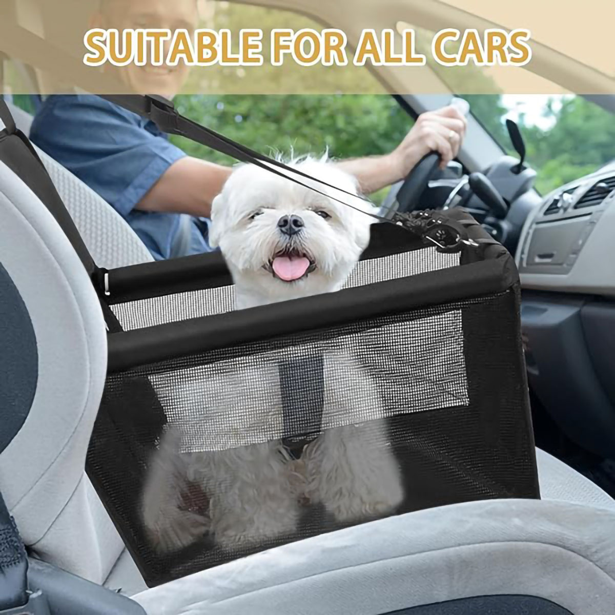 Siège auto portable pour chien et chat sécurité et confort_voghion.com