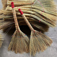 Wholesale sorghum broom, shelled golden seedlings, shellless broom, hard broom, lazy broom, large broom, small broom, hand-knitted broom