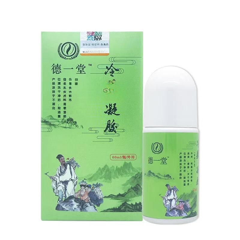 徳一堂 冷湿布ジェル 湿布液 徳一堂 60g グリーンパッケージ|undefined
