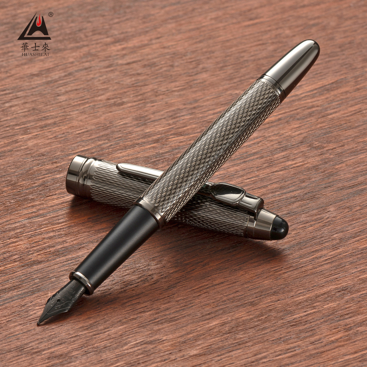 厂家批发金属黄铜电镀26大明尖钢笔书法练字墨囊墨水钢笔印制LOGO