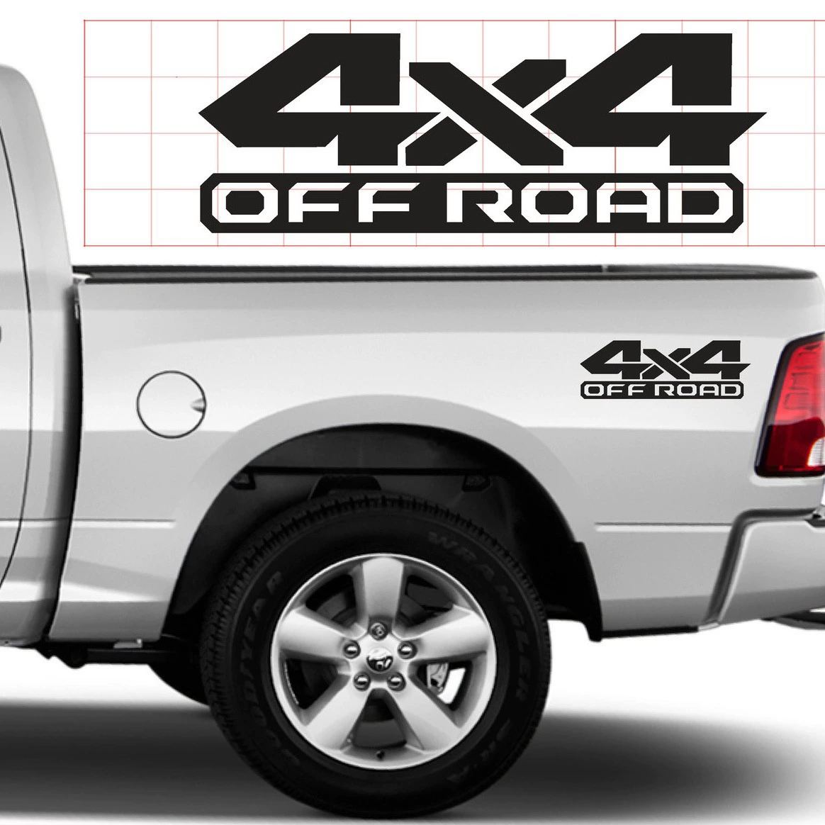 Для Ford F Series F 150250350 Dodge RAM 1500 корпус пикапа 4x4 дорожная наклейка