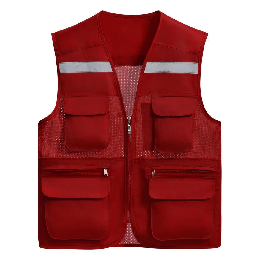 Chaleco de trabajo en stock voluntario chaleco de trabajo ropa voluntaria publicidad de bienestar público ropa de trabajo