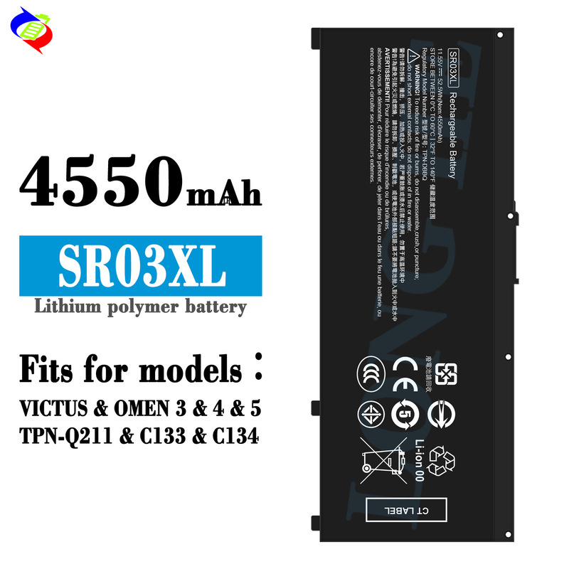 Suitable for Hp Victus/Omen 3/4/5 Tpn-Q211/C133 Laptop Battery Sr03Xl Wholesale