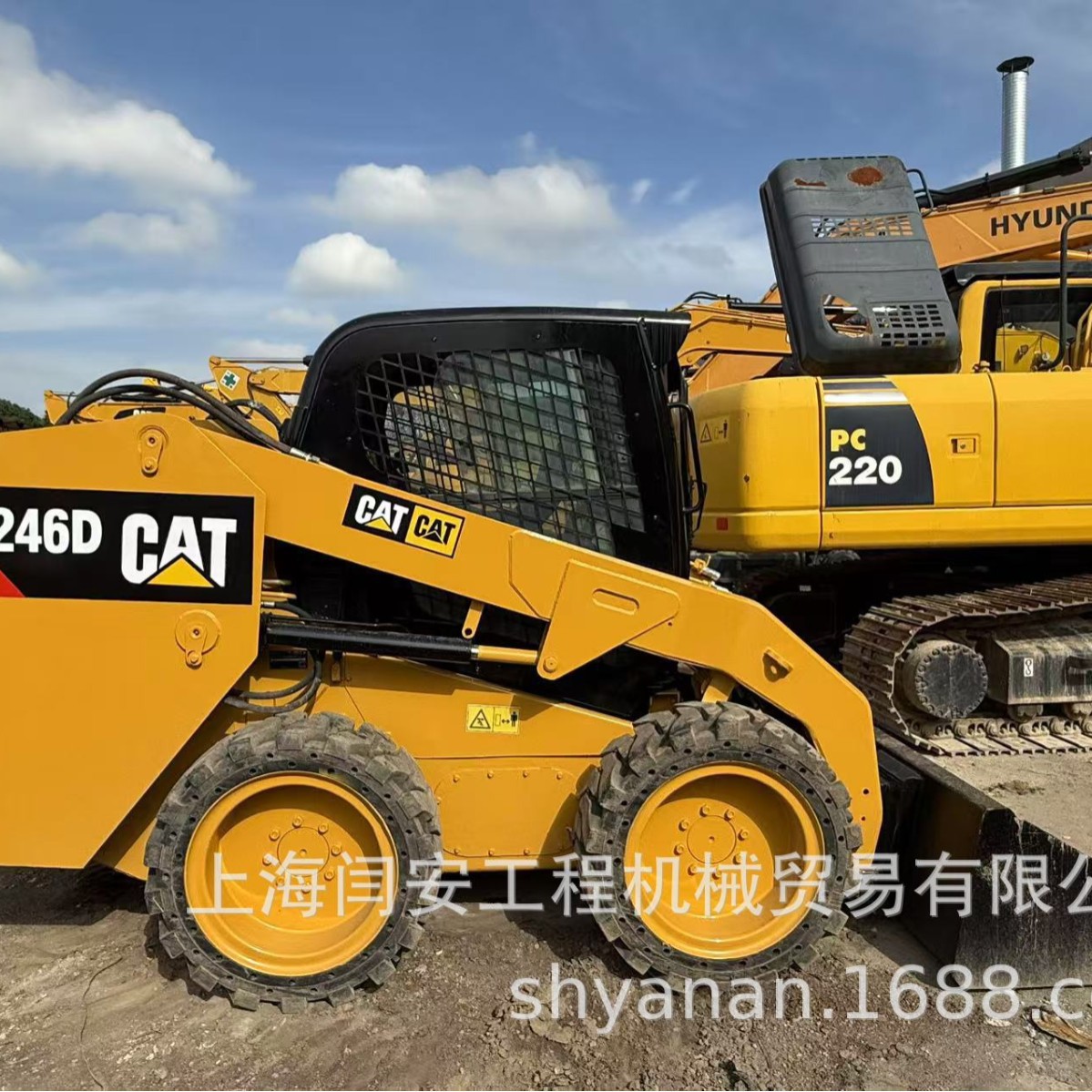 Exportación de comercio exterior de segunda mano cart 226b 246c 246d 277c cargador deslizante para la venta