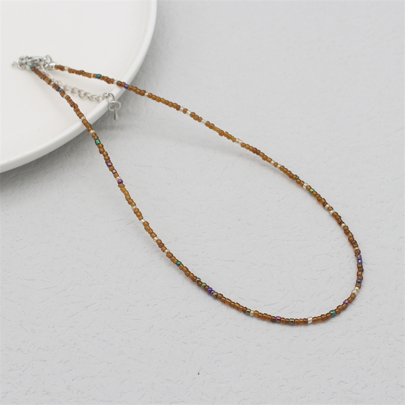 Sweet Multicolor Beaded Womenu0027S Necklace 1 Piece