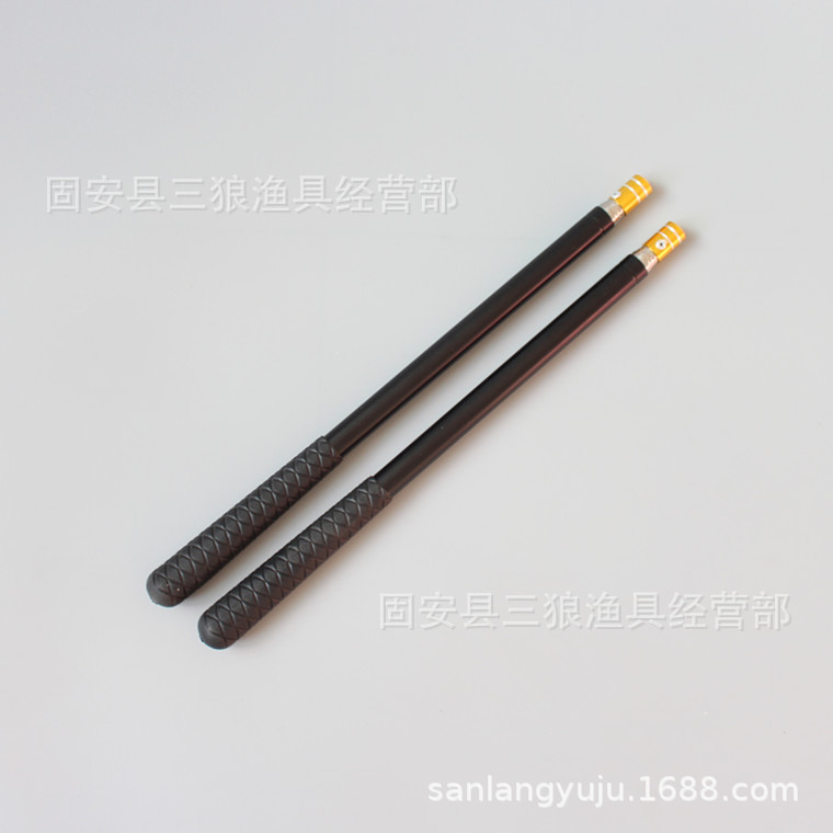 小黑杆多功能不锈钢伸缩抄网杆抛线器打窝勺杆搭钩杆捞冰头杆批发
