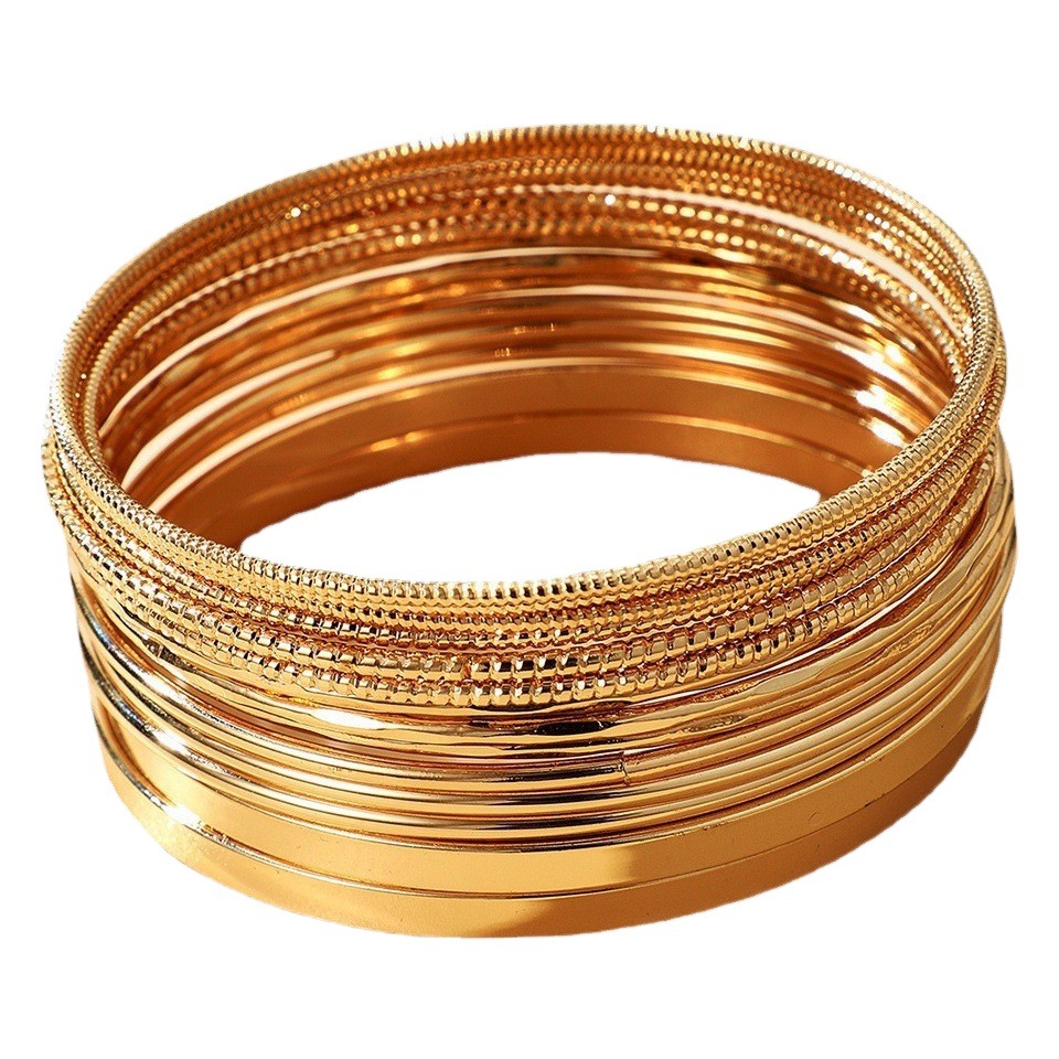 Europea y americana transfronteriza Amazon punk pulsera diamante mariposa apilada cadena joyería hip hop multi-capa pulsera OT pulsera