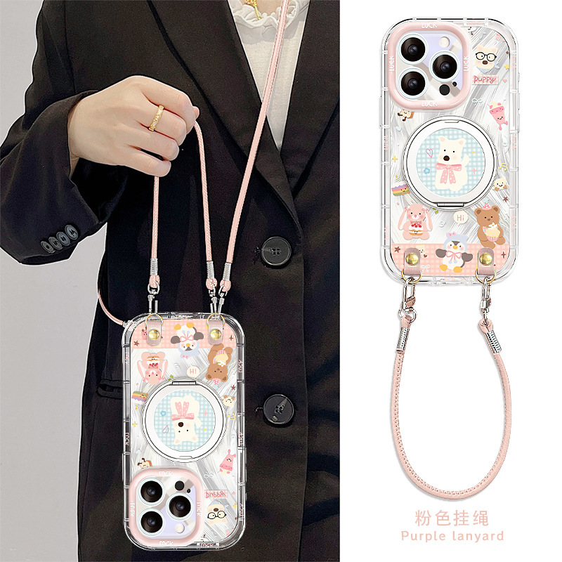 Suitable for 16Promax Apple Mobile Phone Case Iphone17 Stand 15 Crossbody Lanyard 14 Cute West Highland 13 Female Suitable for 16Promax Apple Mobile Phone Case Iphone17 Stand 15 Crossbody Lanyard 14 Cute West Highland 13 Female
