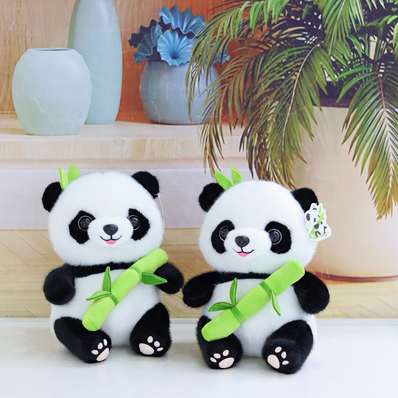 Panda juguetes de peluche al por mayor Panda Doll Souvenir Panda House Regalo lindo recuerdo Se puede agregar logotipo