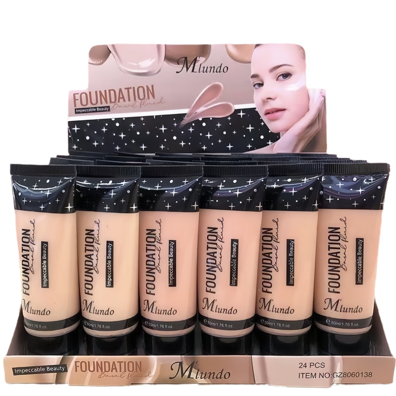 Mlundo corrector impermeable y a prueba de sudor, base líquida para modificar la sombra de las lágrimas, maquillaje tridimensional de larga duración, sin quitar el maquillaje