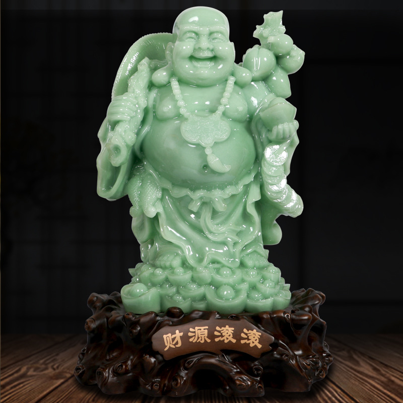 雅信树脂工艺财源滚滚招财佛像摆件办公室乔迁开业送礼品工厂批发