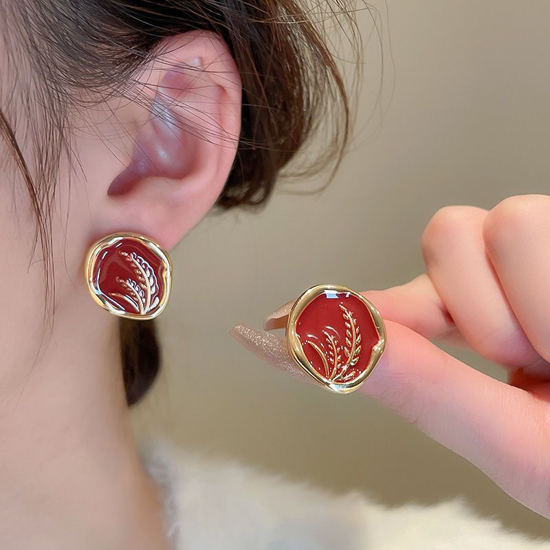 Aguja de plata, arco de circón, pendientes geométricos de perlas, pendientes de diseño de temperamento de nicho, pendientes de lujo ligero, pendientes de alta gama, mujeres