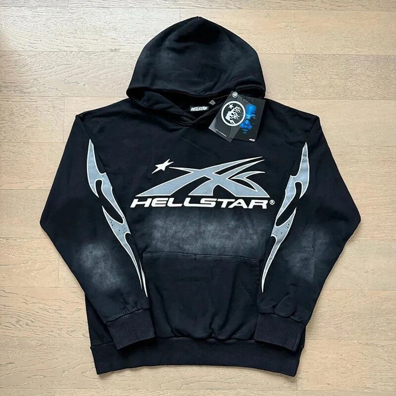 2026 New Trendy Hot-Selling Hellstar Hell Star Fleece Loose Retro American Street Style Hooded Sweatshirt 2026 New Trendy Hot-Selling Hellstar Hell Star Fleece Loose Retro American Street Style Hooded Sweatshirt