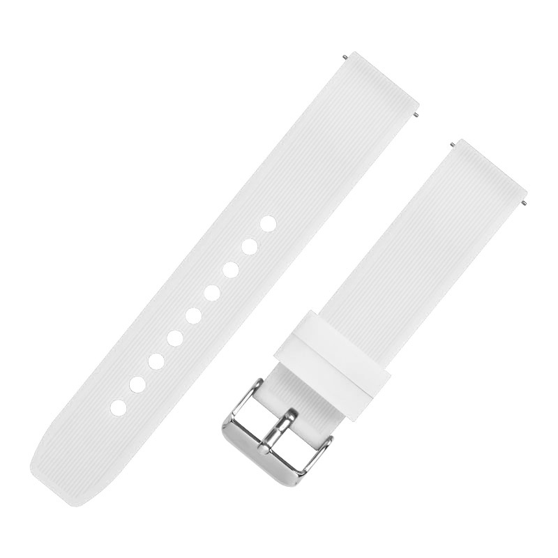 Adecuado para Huawei gt4/5 correa de silicona accesorios de reloj de oreja de liberación rápida 20-22mm correa de muñeca de reloj de cabeza plana de un solo color