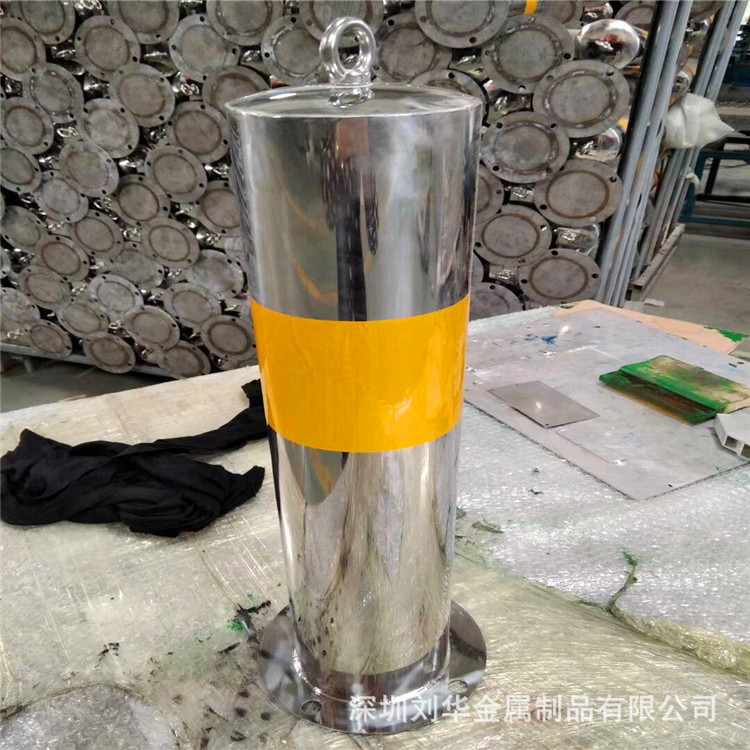 厂家批发不锈钢警示桩警示柱道路安全防撞柱预埋底盘立柱